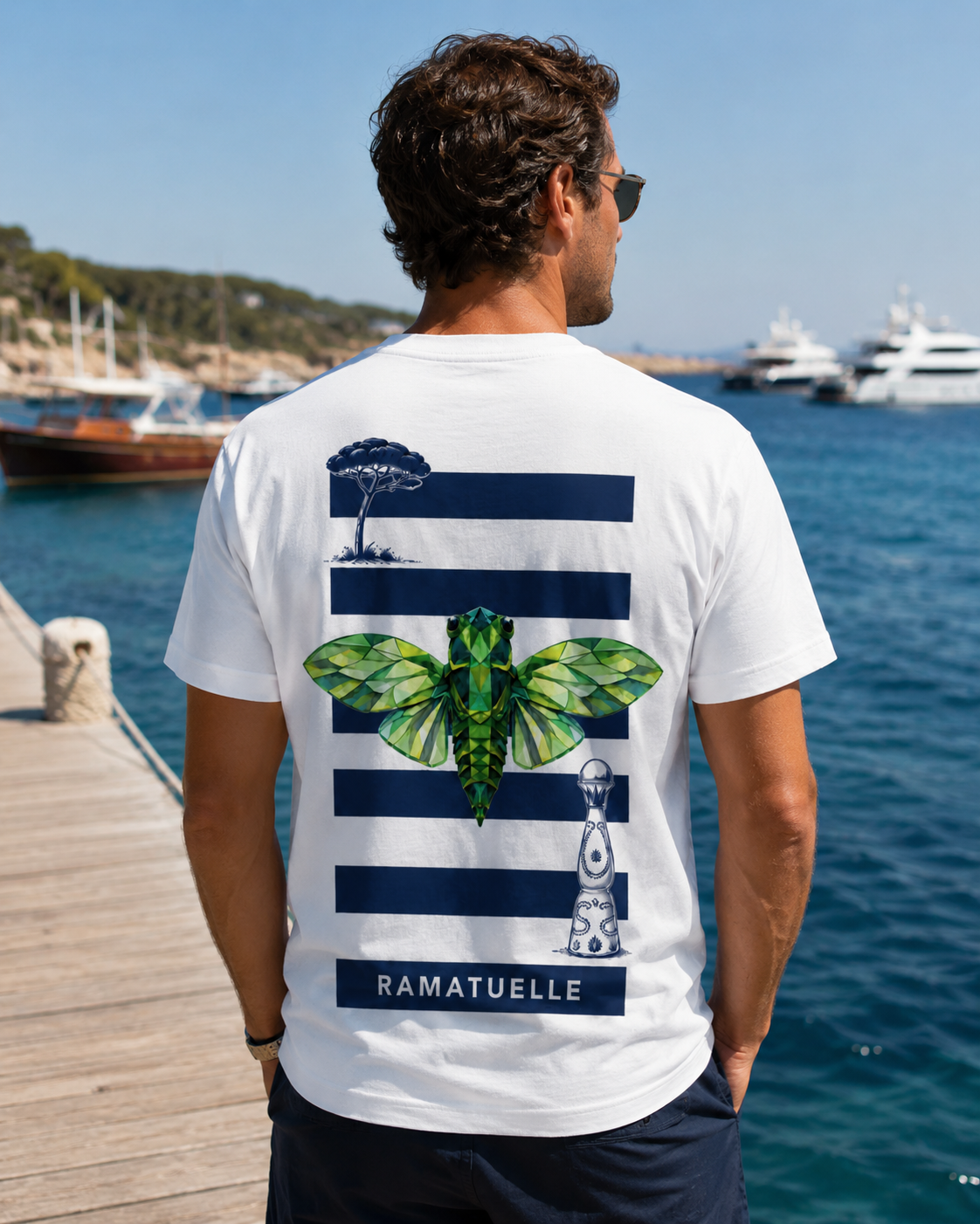 T-shirt Ramatuelle 🌴 — Collection SUD ☀️ | 100 % coton 240 GSM 🇫🇷 | Maison Polygon