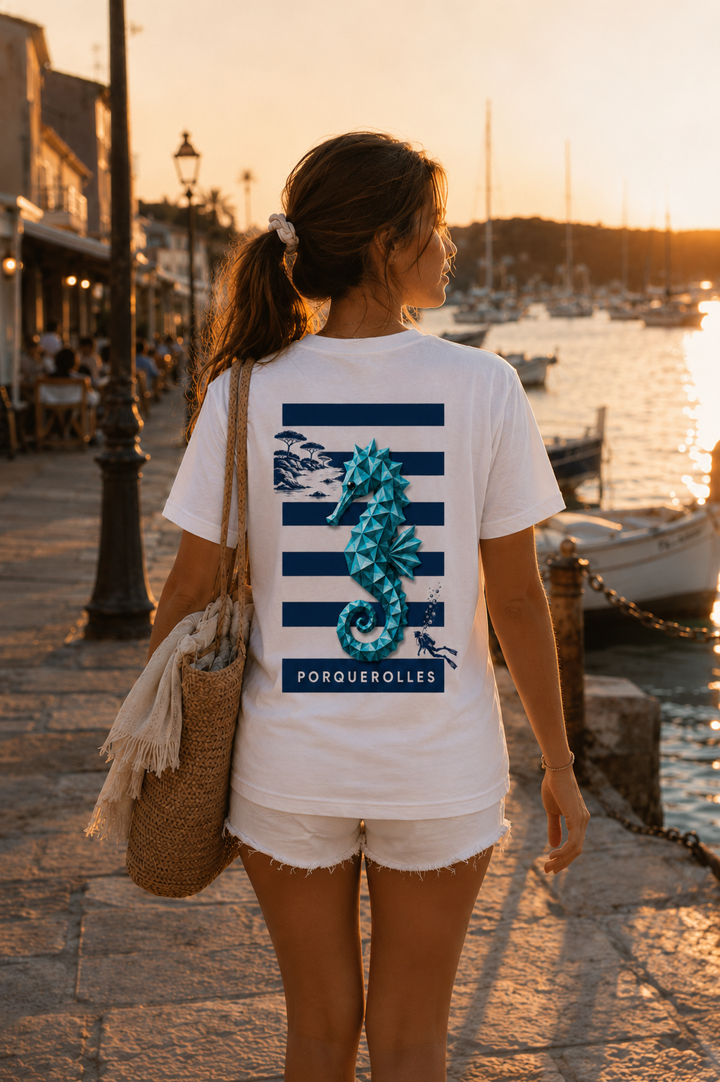 Précommander le T-shirt Porquerolles 🐠 — Collection SUD ☀️ | 100 % coton 240 GSM 🇫🇷 | Maison Polygon