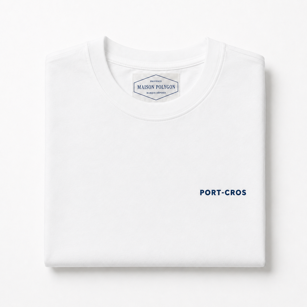 T-shirt Port-Cros 🌊 — Collection SUD ☀️ | 100 % coton 240 GSM 🇫🇷 | Maison Polygon