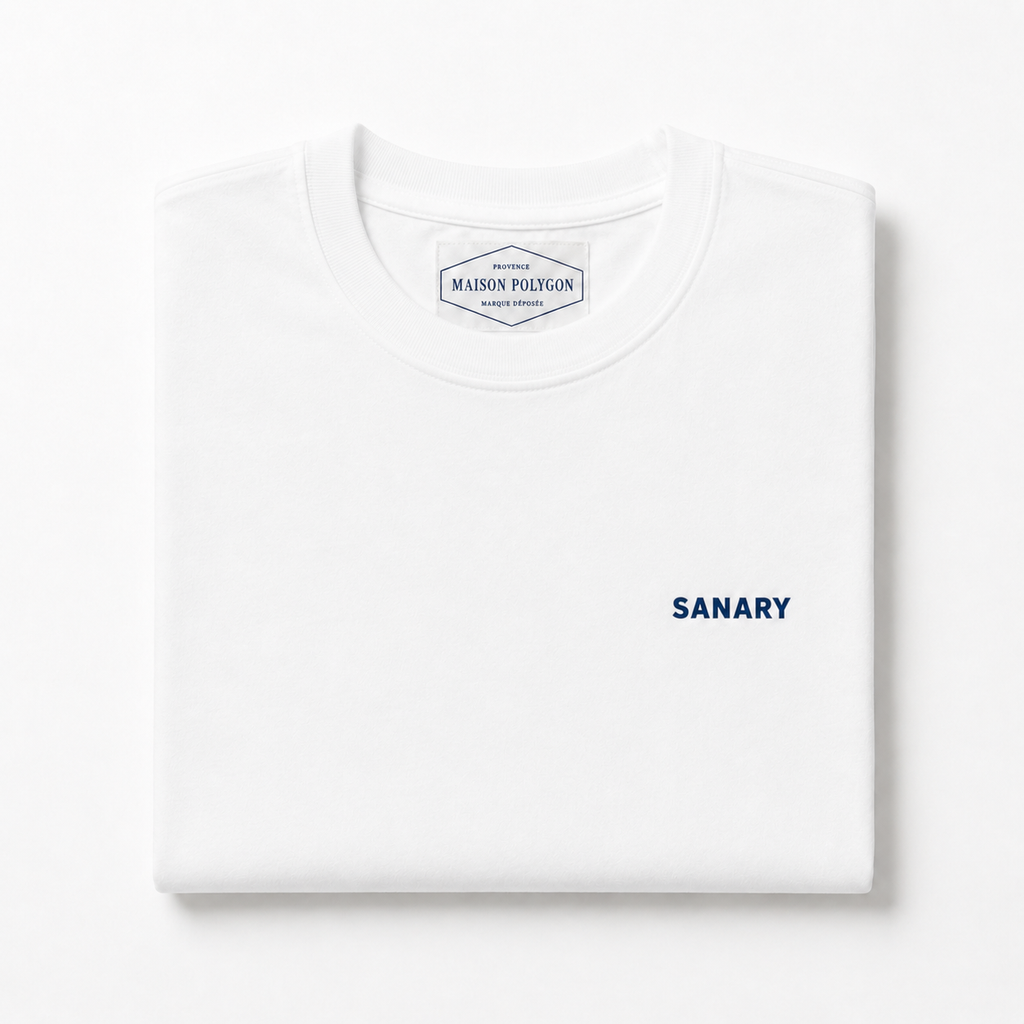 Précommander le T-shirt Sanary-sur-Mer ⛵️ — Collection SUD ☀️ | 100 % coton 240 GSM 🇫🇷 | Maison Polygon