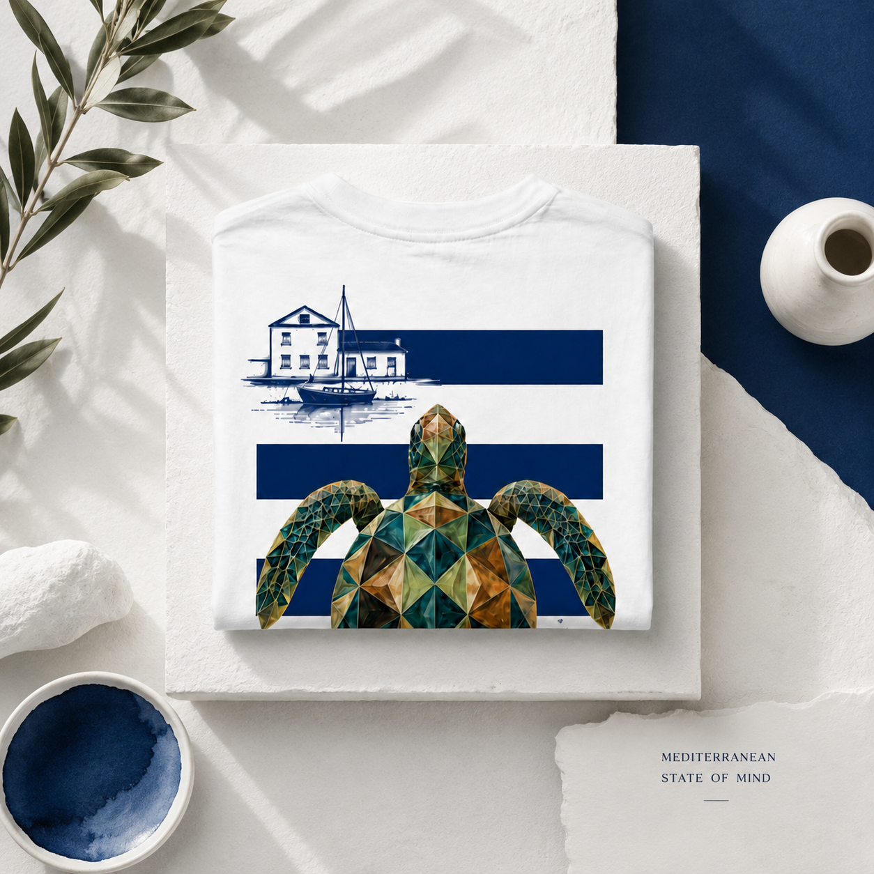 T-shirt Port-Cros 🌊 — Collection SUD ☀️ | 100 % coton 240 GSM 🇫🇷 | Maison Polygon